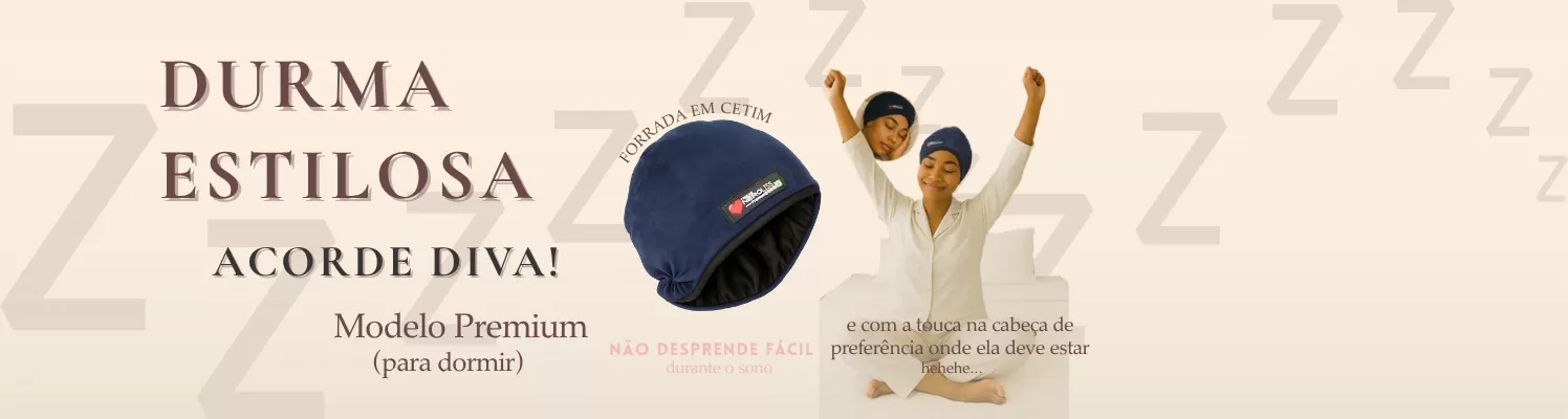 Touca nero forrada em cetim Nerosoft